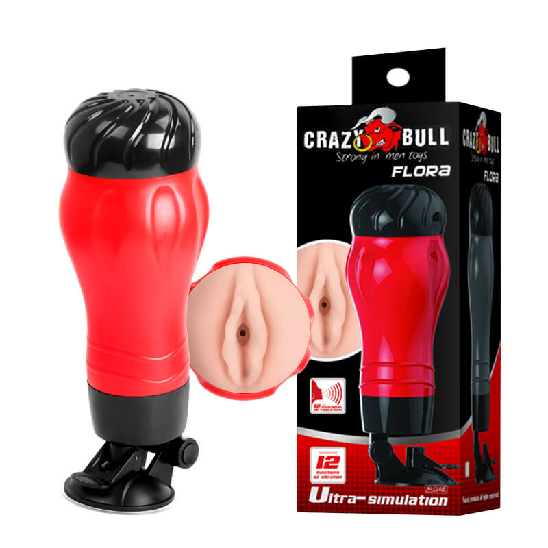 Âm Đạo Giả Dính Tường Crazy Bull Flora Red
