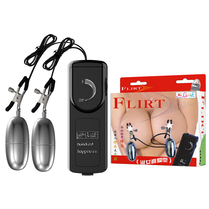 Dụng Cụ Kẹp Vú Kèm Trứng Rung Inox – Baile