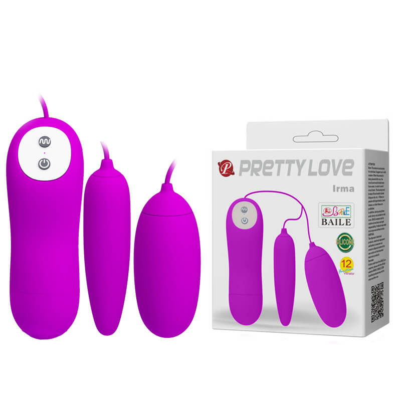 Trứng Rung PrettyLove Irma 2 Đầu