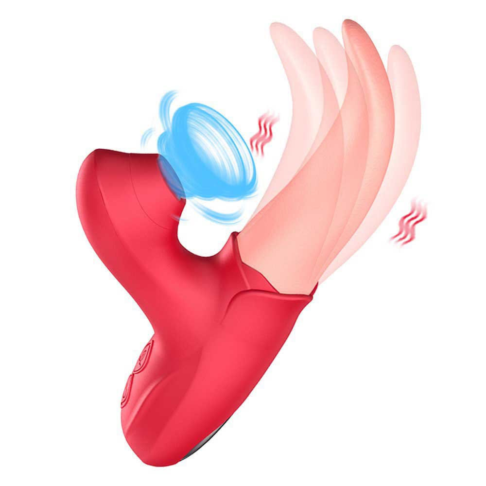 Lưỡi Liếm Âm Đạo Bông Hồng 2in1