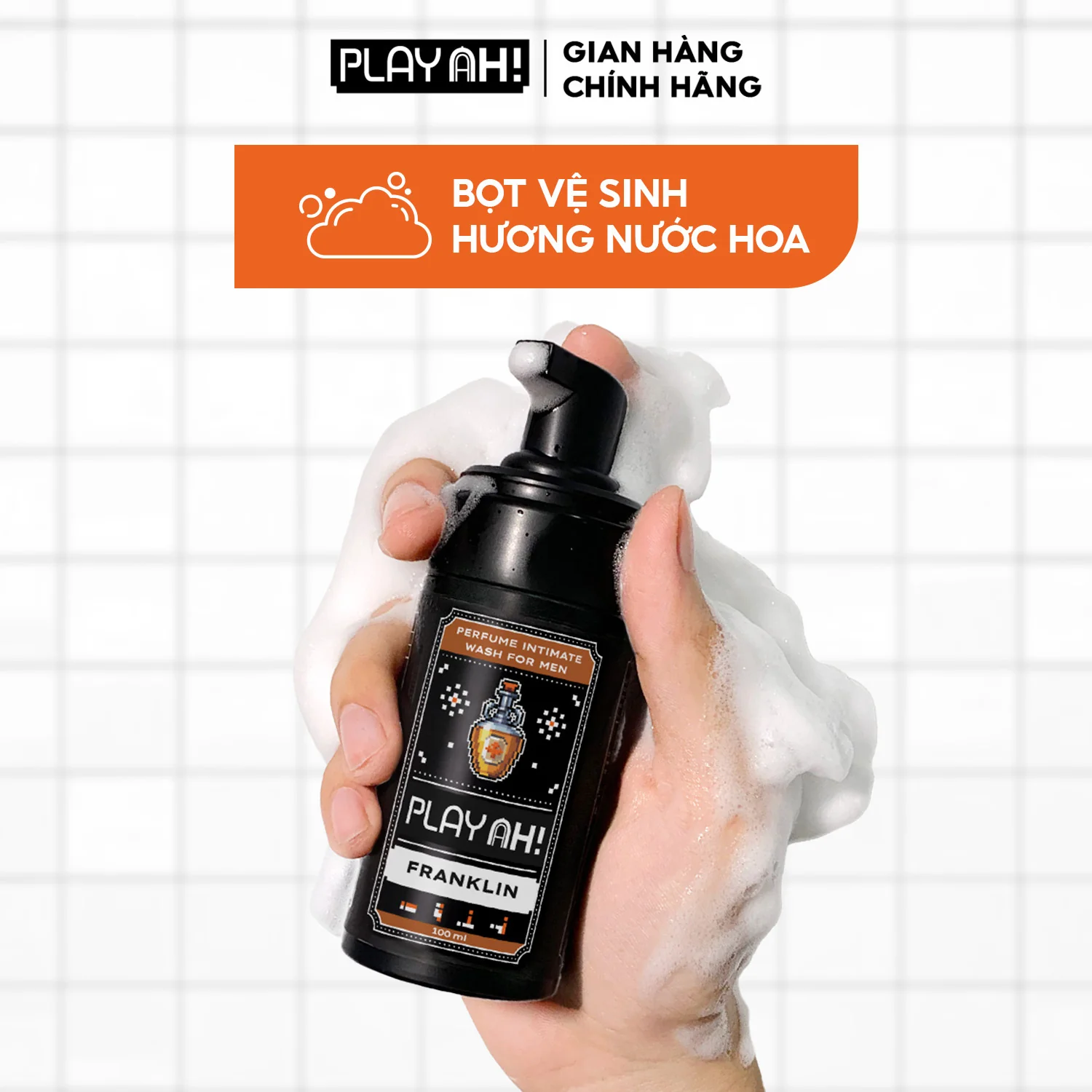 Dung dịch vệ sinh nam hương nước hoa PlayAh! Franklin 100ml